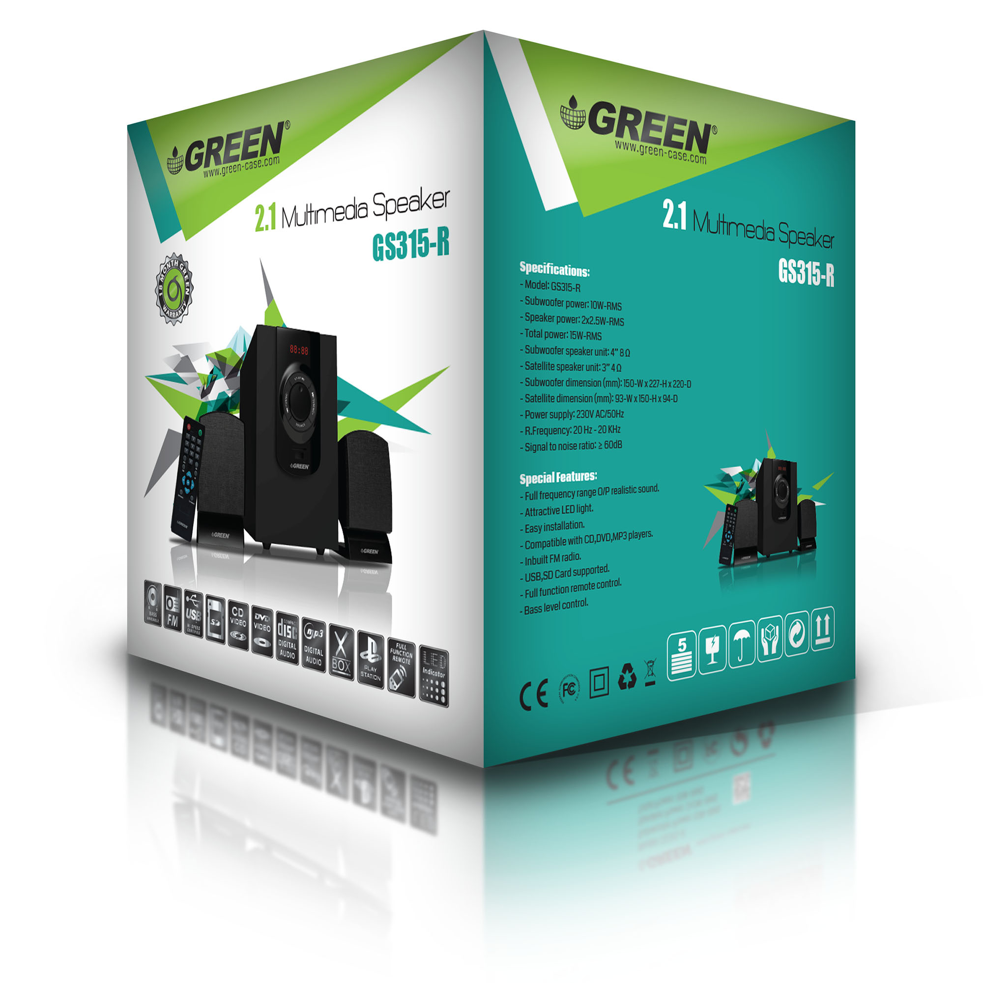 اسپیکر Green GS315-R Speaker