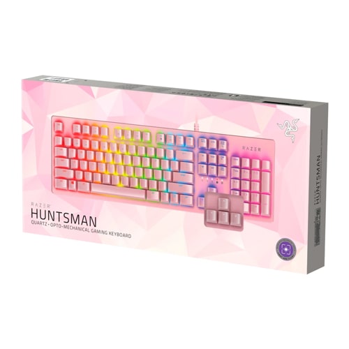 کیبورد مکانیکی گیمینگ ریزر با سوئیچ کلیکی مدل Razer Huntsman Quartz