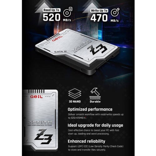 هارد اس اس دی Geil Zenith Z3 SATA III 512GB