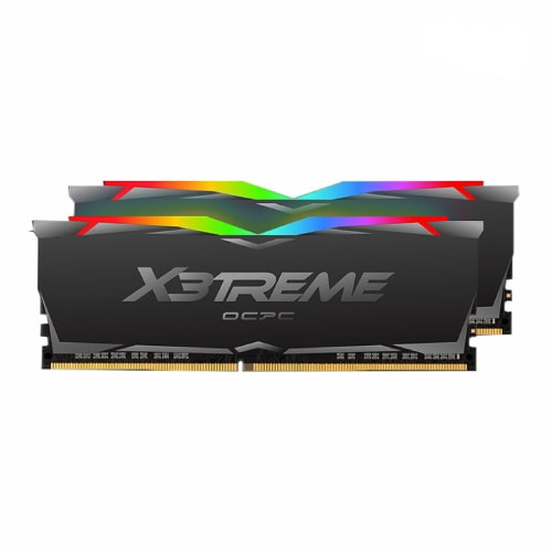 رم کامپیوتر OCPC X3 TREME RGB 16GB 8GBx2 3600MHz CL18 DDR4 BLACK LABEL