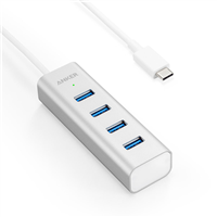 هاب USB انکر آلومینیومی با ۴ درگاه USB-C To 4-Port USB 3.0