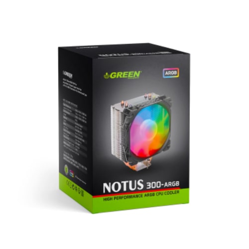 خنک کننده پردازنده بادی گرین مدل GREEN NOTUS 300-ARGB