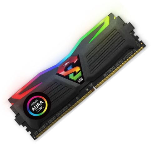 رم کامپیوتر دو کاناله Geil Super Luce RGB DDR4 3200MHz ظرفیت 16GB (2x8GB)