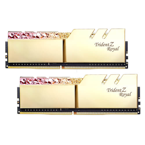 رم کامپیوتر G.SKILL Trident Z Royal GOLD 16GB (8GBx2) DDR4 4000MHz