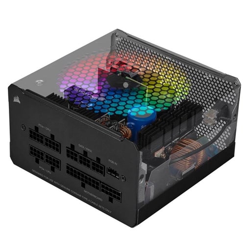 منبع تغذیه کامپیوتر کورسیر مدل CORSAIR CX650F RGB BRONZE