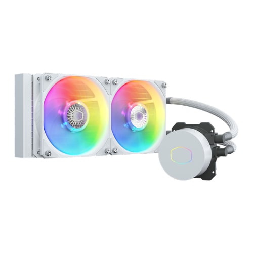 خنک کننده آبی کولر مستر Cooler Master MASTERLIQUID ML240L ARGB WHITE EDITION V2