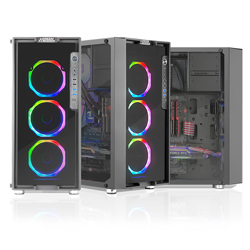 کیس کامپیوتر گرین Z۶ ARTEMIS RGB