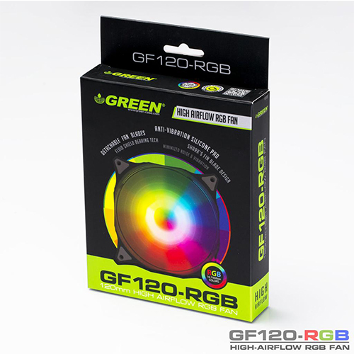 فن کیس گرین مدل Green GF120-RGB 2100RPM 120mm