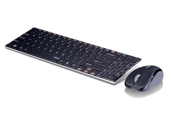 Rapoo 9060 Wireless Keyboard And Mouse With Persian Letters