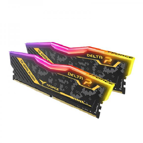 رم کامپیوتر دو کاناله TEAMGROUP Delta TUF RGB DDR4 3200MHz ظرفیت 32GB (2x16GB)