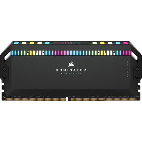 رم کامپیوتر CORSAIR DOMINATOR PLATINUM RGB BLACK 64GB(2X32GB) 6400 CL32 DDR5