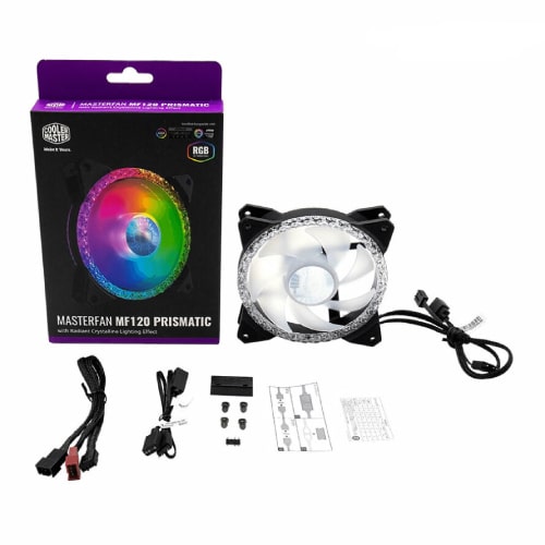 فن کیس کولر مستر مدل Cooler Master MASTERFAN MF120 PRISMATIC بسته 3 عددی