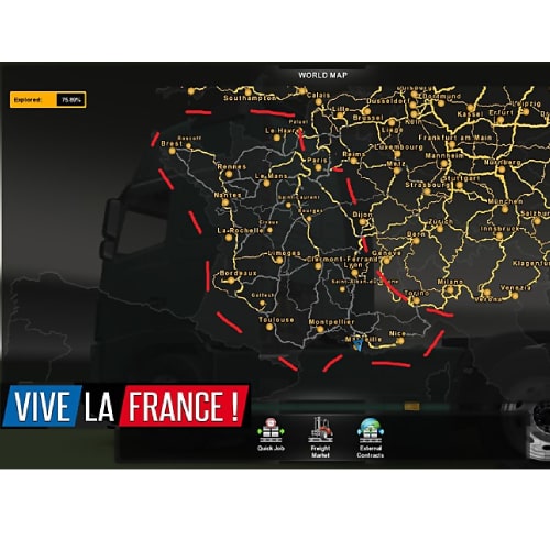 بازی کامپیوتری Euro Truck Simulator 2 Vive la France