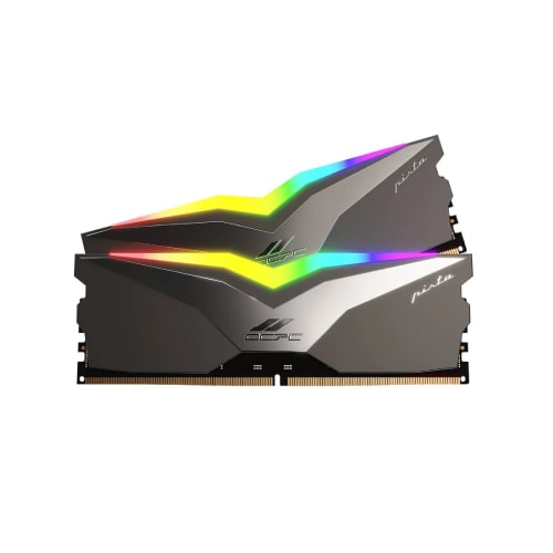 رم کامپیوتر OCPC PISTA RGB 16GB 8GBx2 5200MHz CL36 DDR5