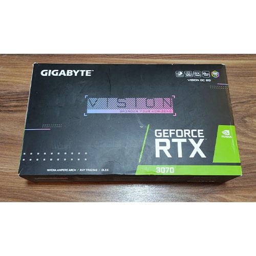 کارت گرافیک استوک گیگابایت GeForce RTX 3070 VISION OC 8G