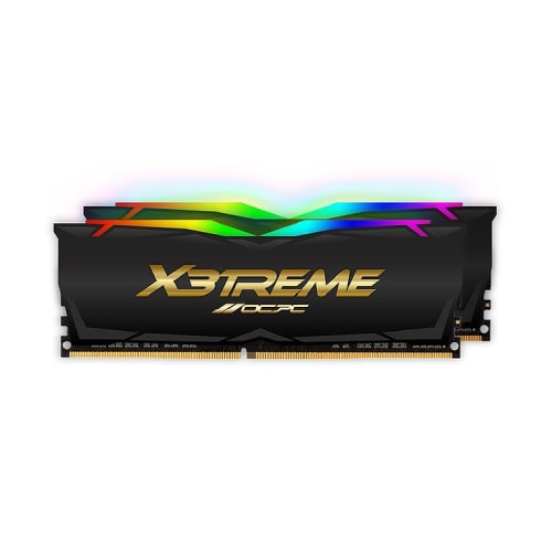 رم کامپیوتر OCPC X3 TREME RGB 64GB 32GBx2 3600MHz CL18 DDR4 BLACK LABEL