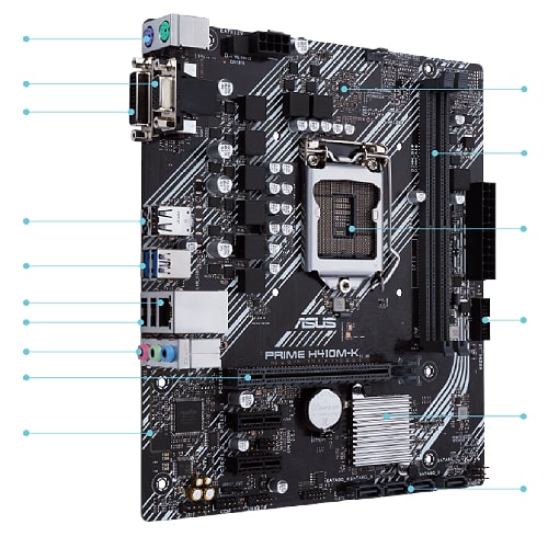 مادربرد ایسوس مدل ASUS PRIME H410M-K