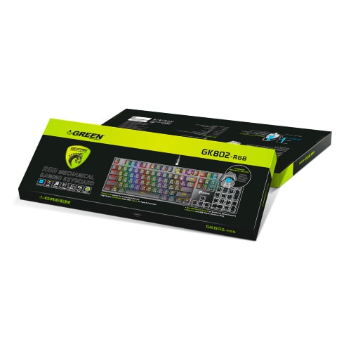 کیبورد گیمینگ گرین مدل GREEN GK802-RGB