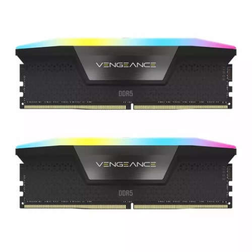 رم کامپیوتر CORSAIR VENGEANCE RGB DDR5 32GB(2x16GB) 7200 CL32