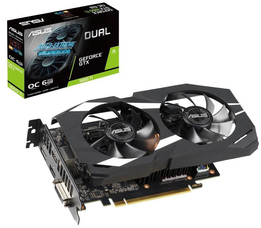 ASUS DUAL-GTX1660TI-O6G Graphics Card