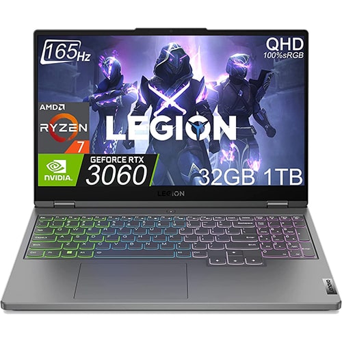 لپتاپ لنوو  مدل LENOVO LEGION 5 PRO - R7(6800H)-32GB-1TBSSD-6G-3060