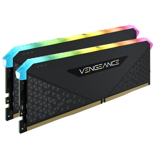 رم کامپیوتر Corsair Vengeance RGB RS Black DDR4 3200MHz ظرفیت 16GB (2x8GB)