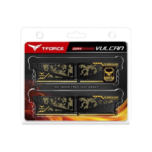 رم کامپیوتر دو کاناله TEAMGROUP VULCAN TUF DDR4 3200MHz ظرفیت 16GB (2x8GB)