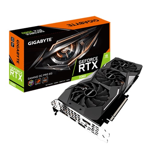 کارت گرافیک گیگابایت مدل Gigabyte GeForce RTX 2060 GAMING OC PRO 6GB