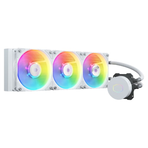 خنک کننده آبی کولر مستر Cooler Master MASTERLIQUID ML360L ARGB WHITE EDITION V2