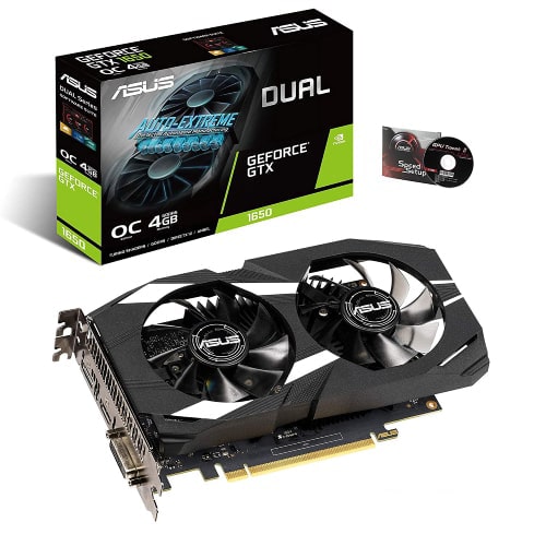 کارت گرافیک ایسوس مدل ASUS DUAL GTX 1650 O4G