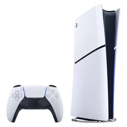 کنسول بازی سونی مدل PLAYSTATION 5 Slim نسخه دیجیتالی ظرفیت 825 گیگابایت ریجن اروپا 2116 به همرا یک دسته اضافی و شارژر اورجینال سونی