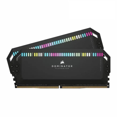 رم کامپیوتر CORSAIR DOMINATOR PLATINUM RGB BLACK 64GB(2X32GB) 6400 CL32 DDR5