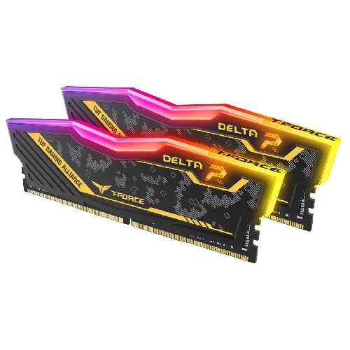 رم کامپیوتر دو کاناله TEAMGROUP Delta TUF RGB DDR4 3200MHz ظرفیت 32GB (2x16GB)