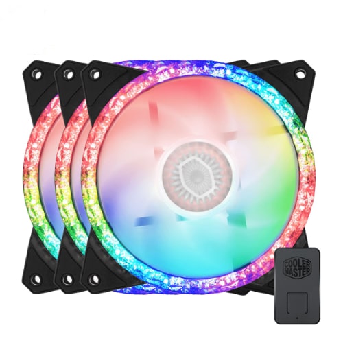 فن کیس کولر مستر مدل Cooler Master MASTERFAN MF120 PRISMATIC بسته 3 عددی