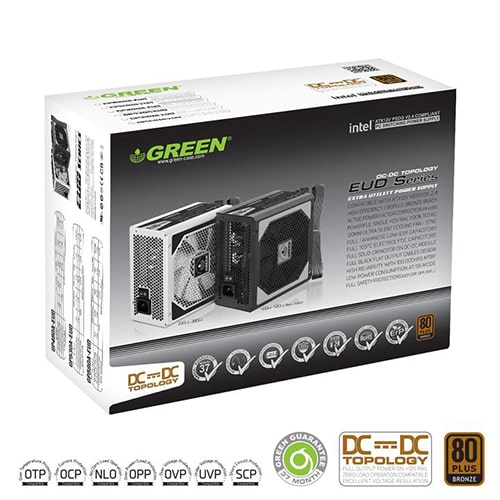 منبع تغذیه کامپیوتر گرین مدل Green GP580A-EUD