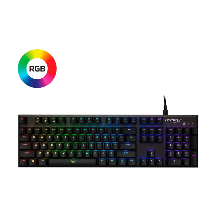 Hyperx gaming keyboard alloy fps rgb speed