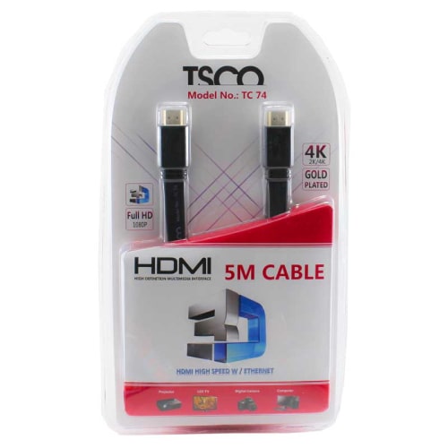 کابل 5 متری HDMI تسکو مدل TSCO TC74