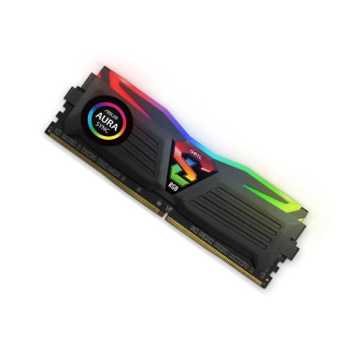 رم کامپیوتر دو کاناله Geil Super Luce RGB DDR4 3200MHz ظرفیت 16GB (2x8GB)