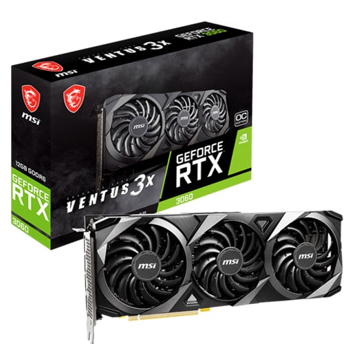 کارت گرافیک ام اس آی مدل MSI GeForce RTX 3060 VENTUS 3X 12G OC