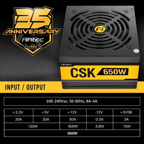 منبع تغذیه کامپیوتر انتک مدل Antec CSK650