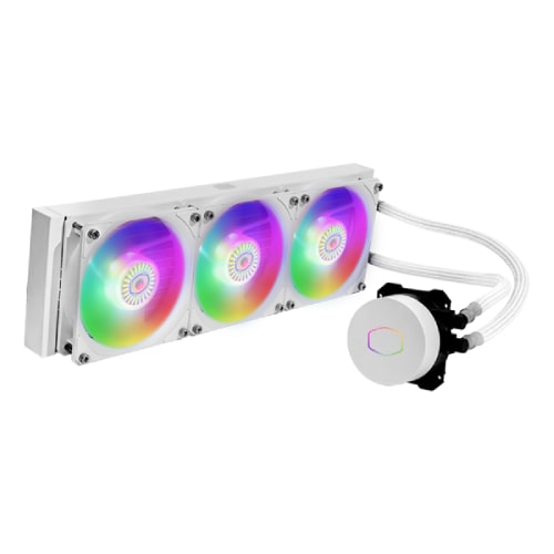 خنک کننده آبی کولر مستر Cooler Master MASTERLIQUID ML360L ARGB WHITE EDITION V2