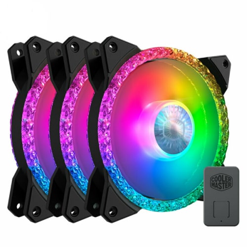 فن کیس کولر مستر مدل Cooler Master MASTERFAN MF120 PRISMATIC بسته 3 عددی