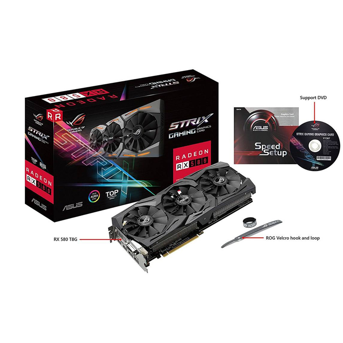 ASUS ROG-STRIX-RX580-T8G-GAMING Graphics Card