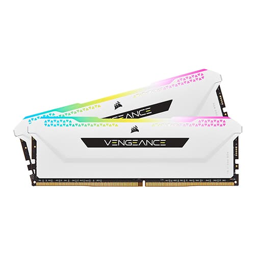 رم کامپیوتر Corsair VENGEANCE RGB PRO 16GB (8x2) 3200MHz CL16 White