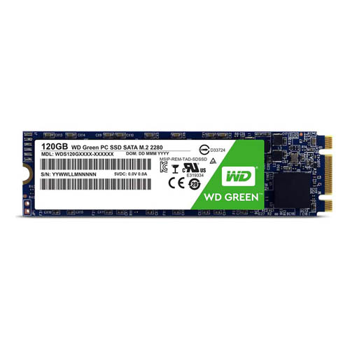 حافظه اس اس دی وسترن دیجیتال SSD M.2 WD Green ظرفیت 120 گیگابایت
