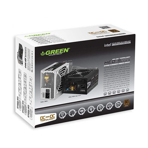 منبع تغذیه کامپیوتر گرین مدل GREEN GP380A-EUD