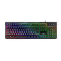 کیبورد گیمینگ با نور پس زمینه رنگی گرین مدل GREEN GK601-RGB