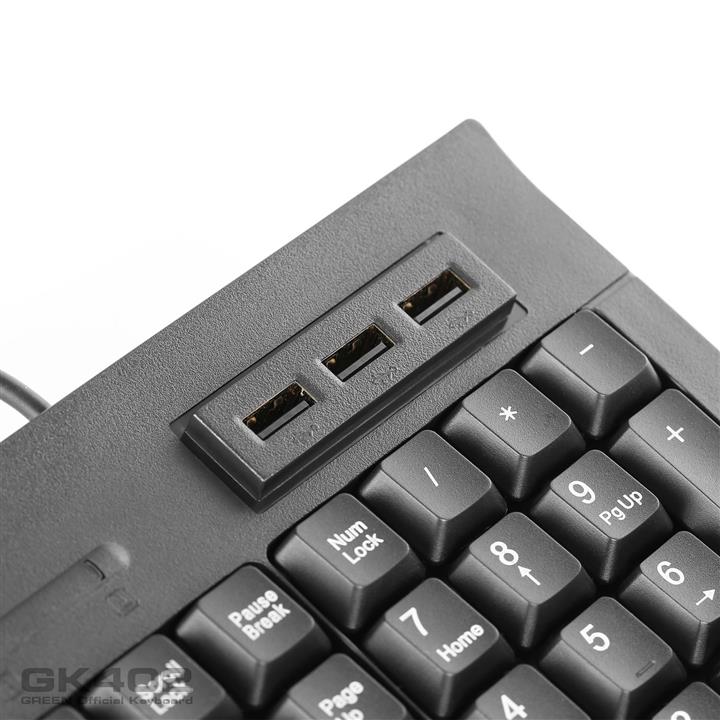 کيبورد با سیم گرین مدل GREEN GK-402 USB HUB