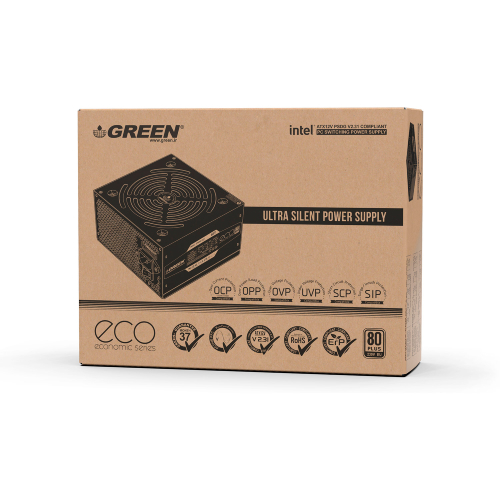 منبع تغذیه کامپیوتر گرین مدل GREEN GP500A-ECO
