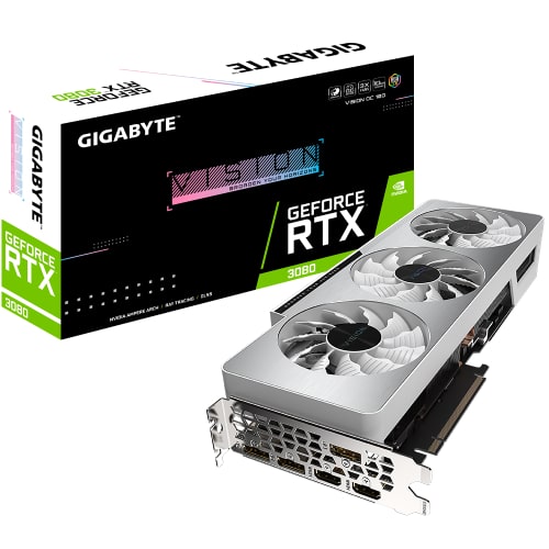 کارت گرافیک گیگابایت مدل GIGABYTE RTX 3080 VISION OC 10G